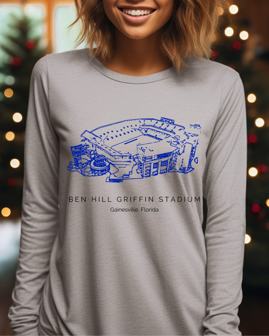 Ben Hill Florida Gator's Stadium "The Swamp" Adult Long Sleeve Tee