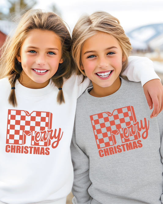 MTV Merry Christmas (Red) Youth Crewneck Pullover
