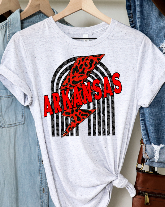 Arkansas Lightning Bolt Youth Tee