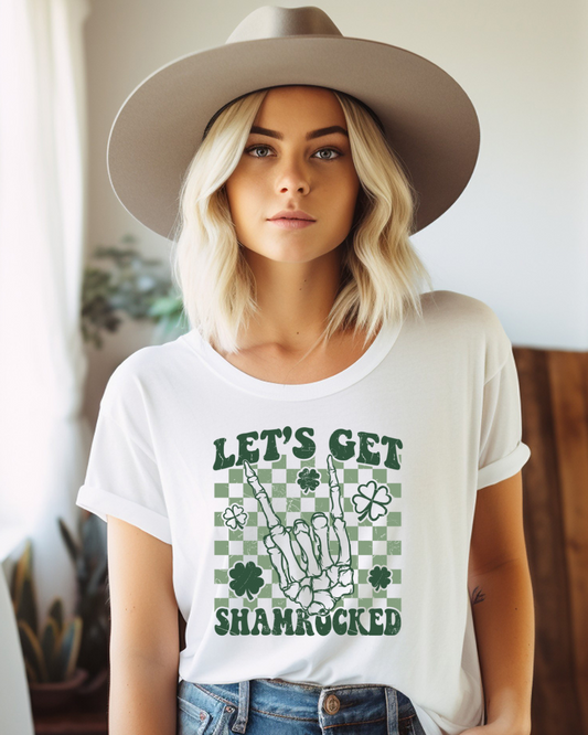 Let's Get Shamrocked Lucky Adult Tee