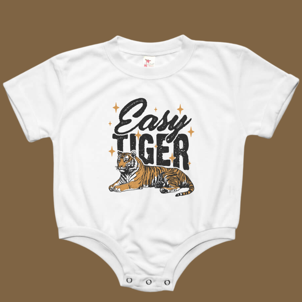 Easy Tiger Retro Band Baby Bubble Romper