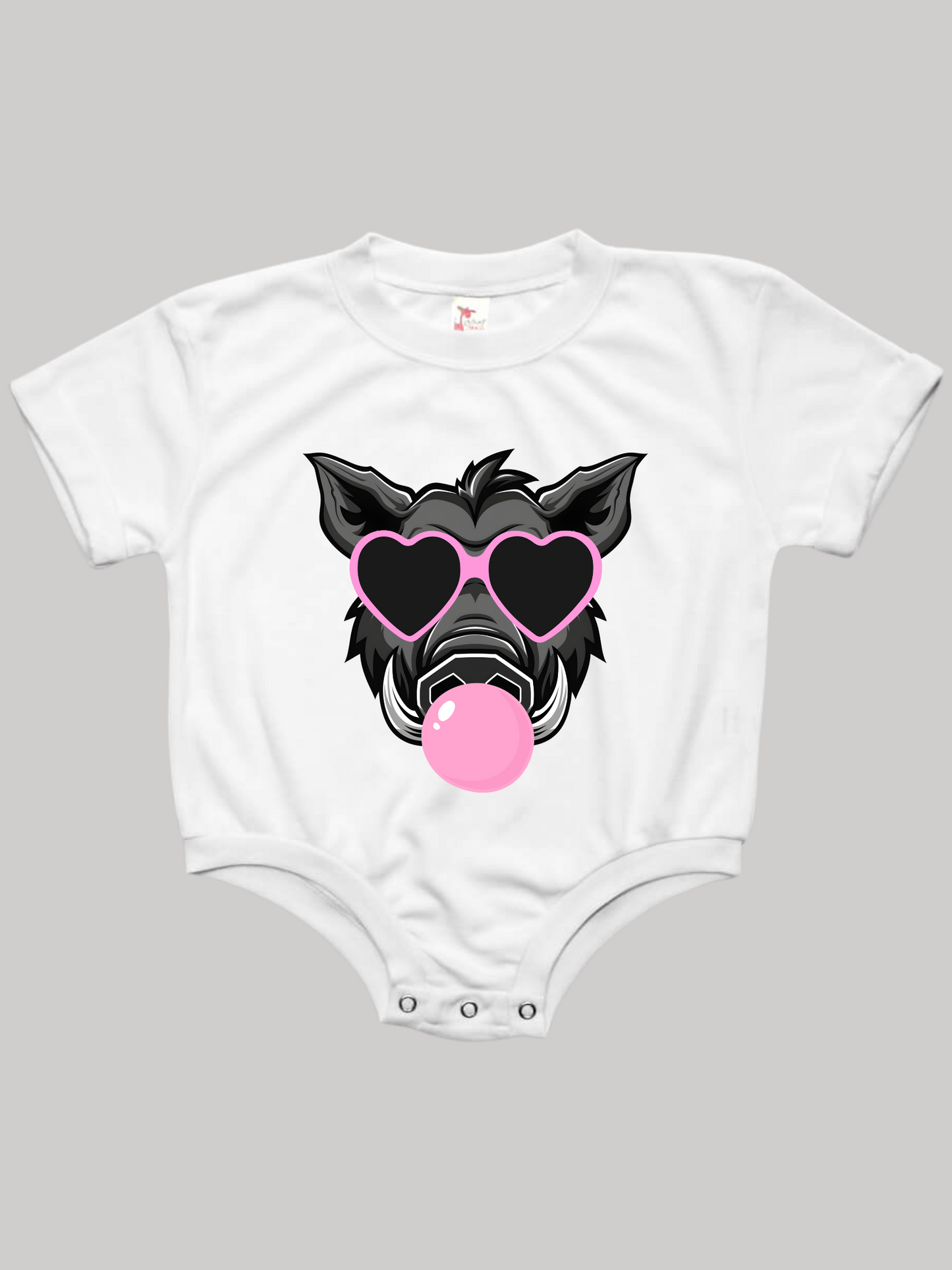 Arkansas Razorback Bubbles Baby Bubble Tee Shirt Romper