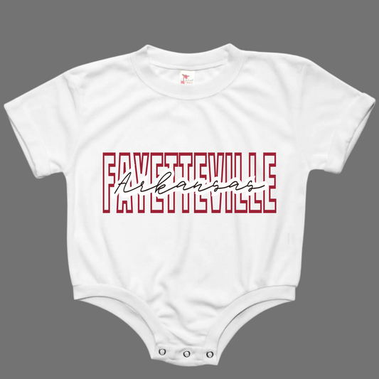 CUSTOM City and State Baby Bubble Romper