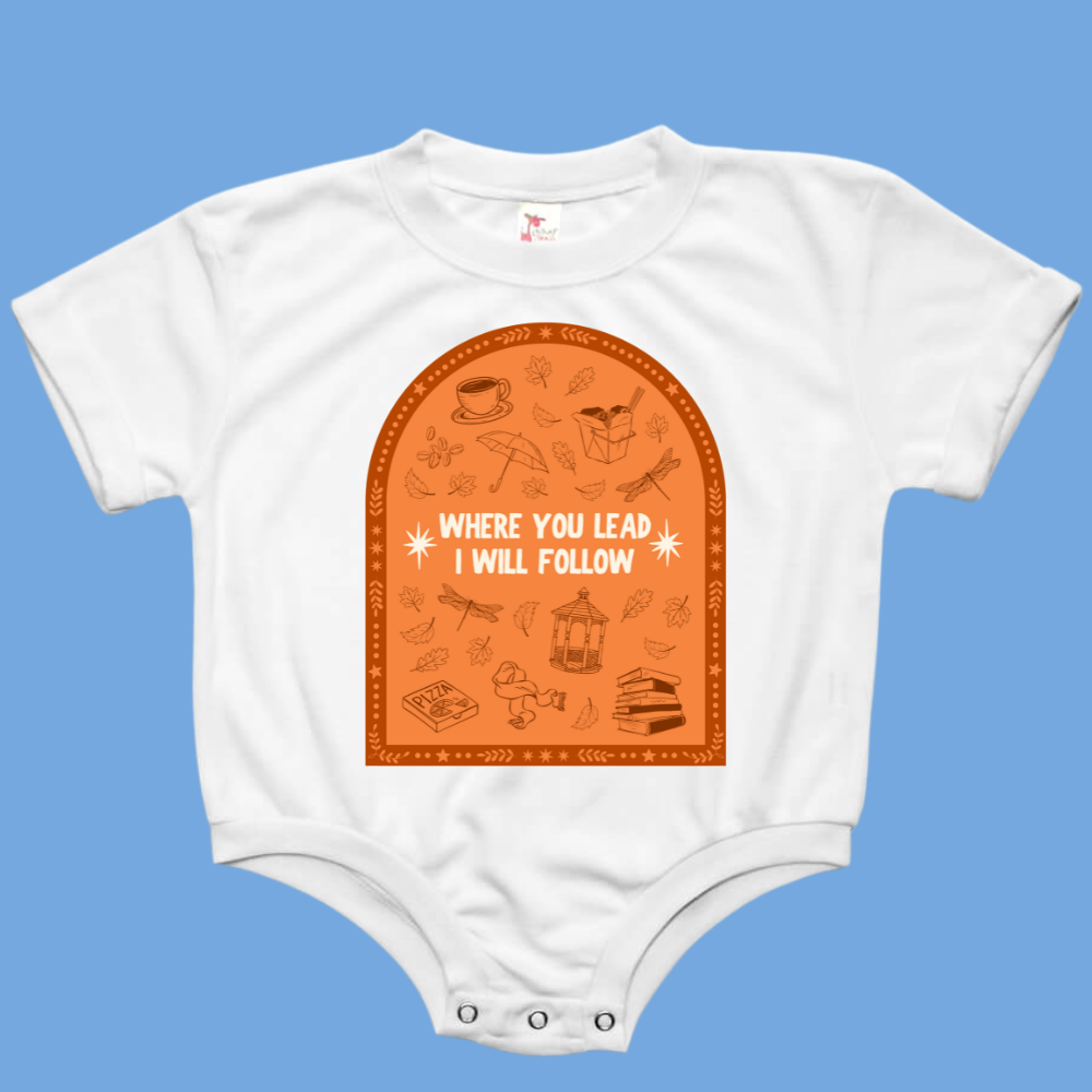 Where You Lead Gilmore Girls Baby Bubble Romper