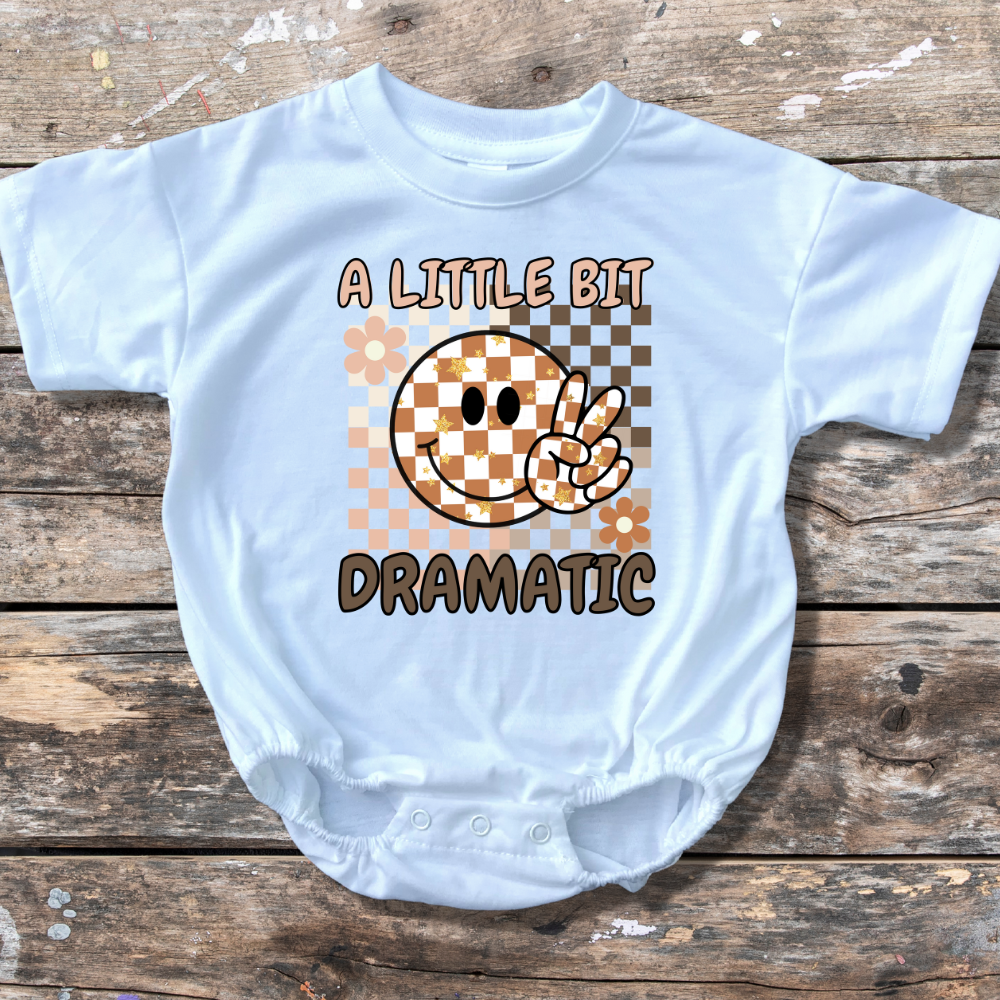 Little Bit Dramatic Baby Bubble Romper
