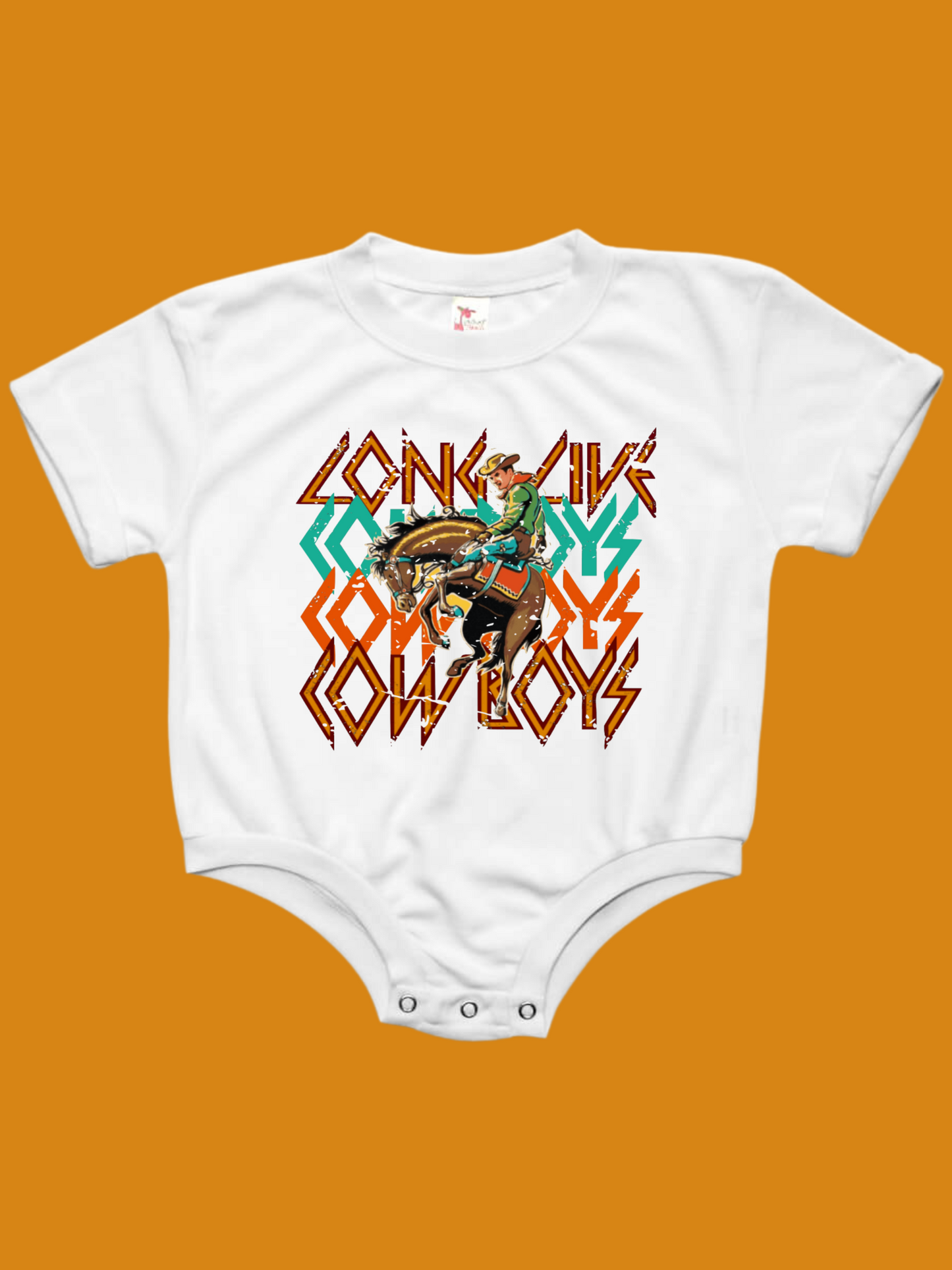 Long Live Cowboys Baby Bubble Romper