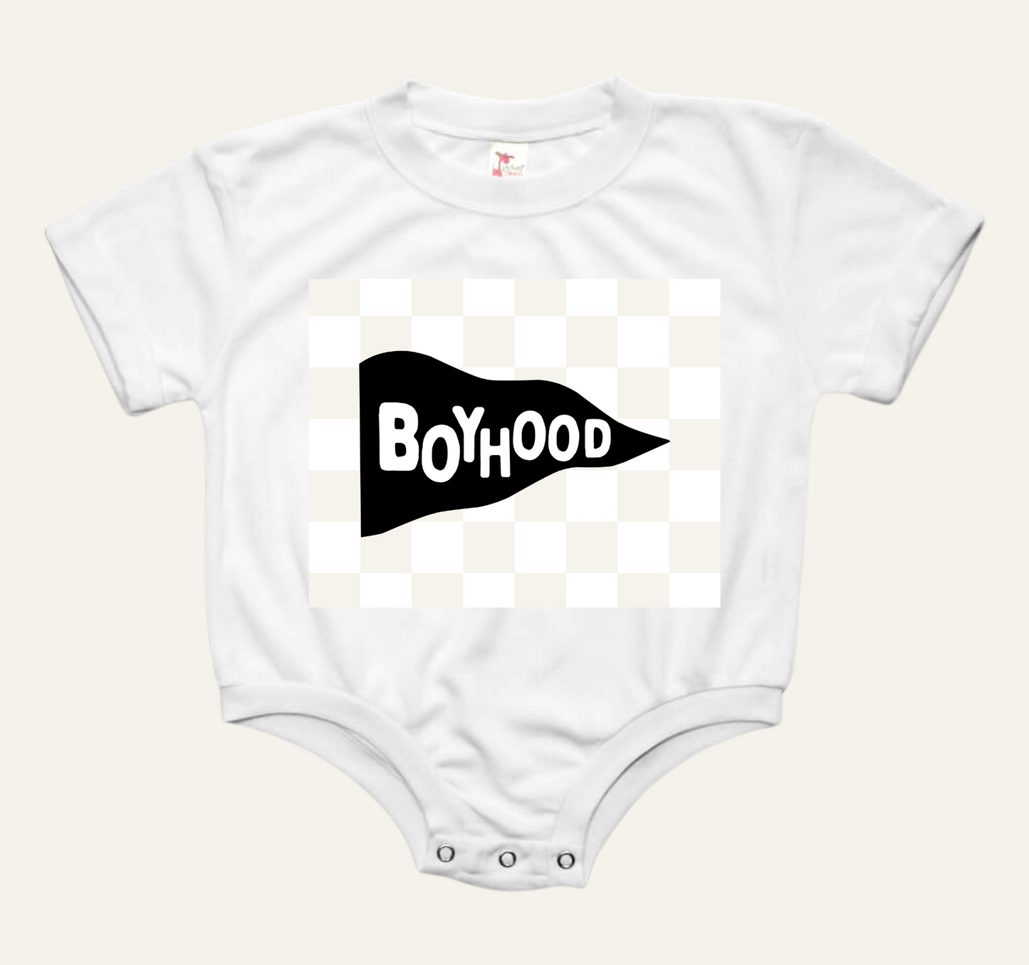 Boyhood Flag Baby Bubble Tee Shirt Romper
