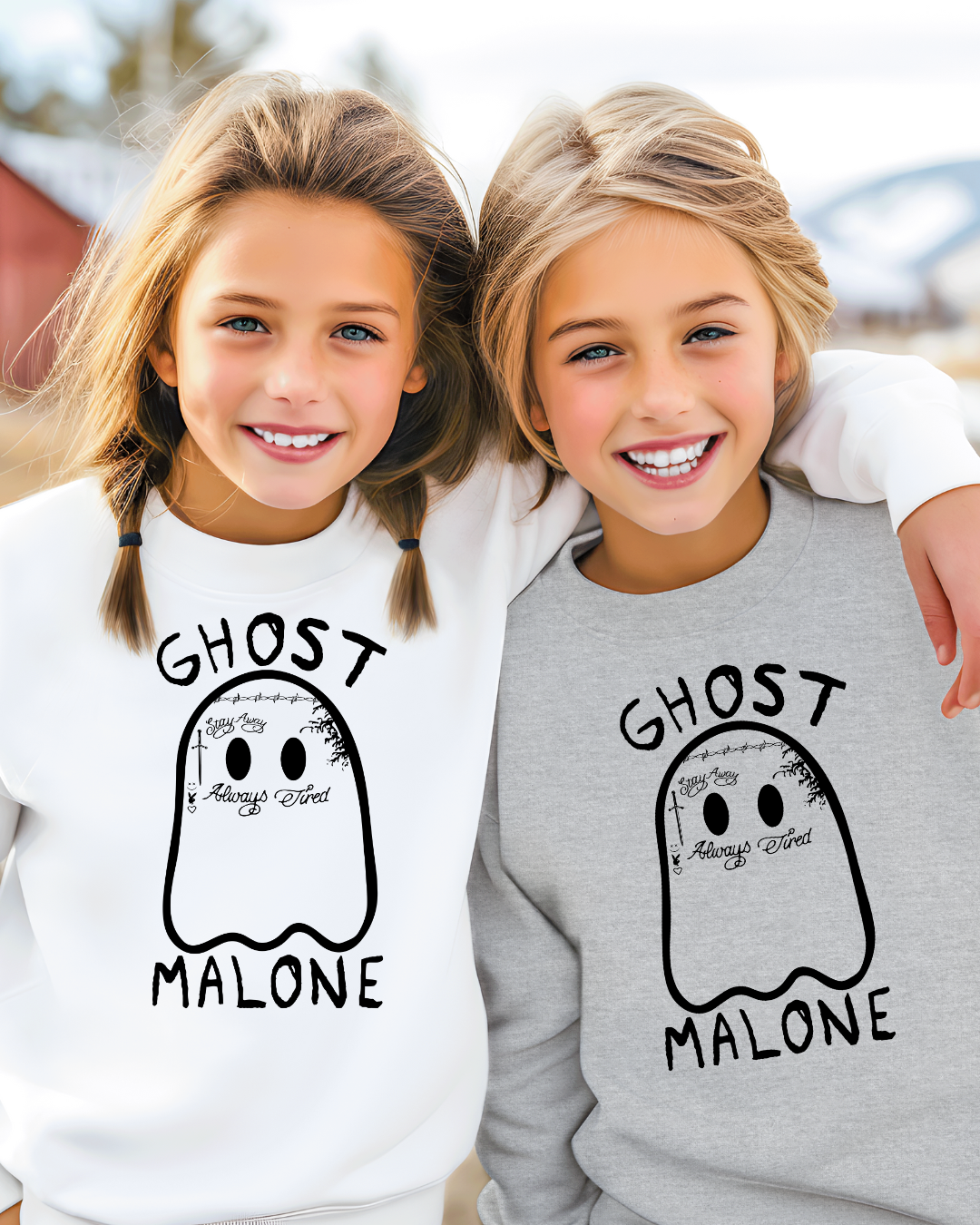 Ghost Malone Spooky Youth Crewneck Pullover