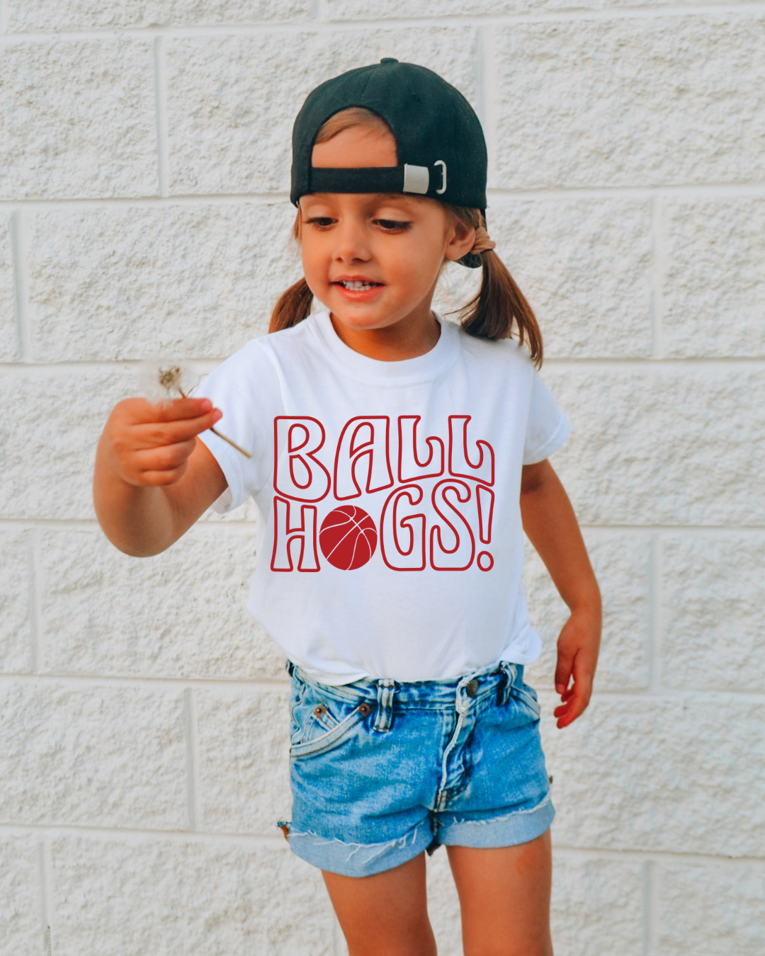 Ball Hogs Arkansas Basketball Youth Tee (Red)