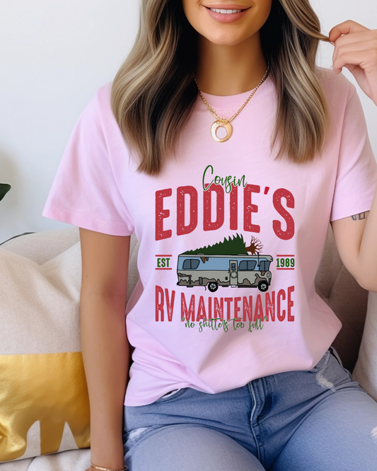 Cousin Eddie's RV Maintenance Christmas Adult Tee
