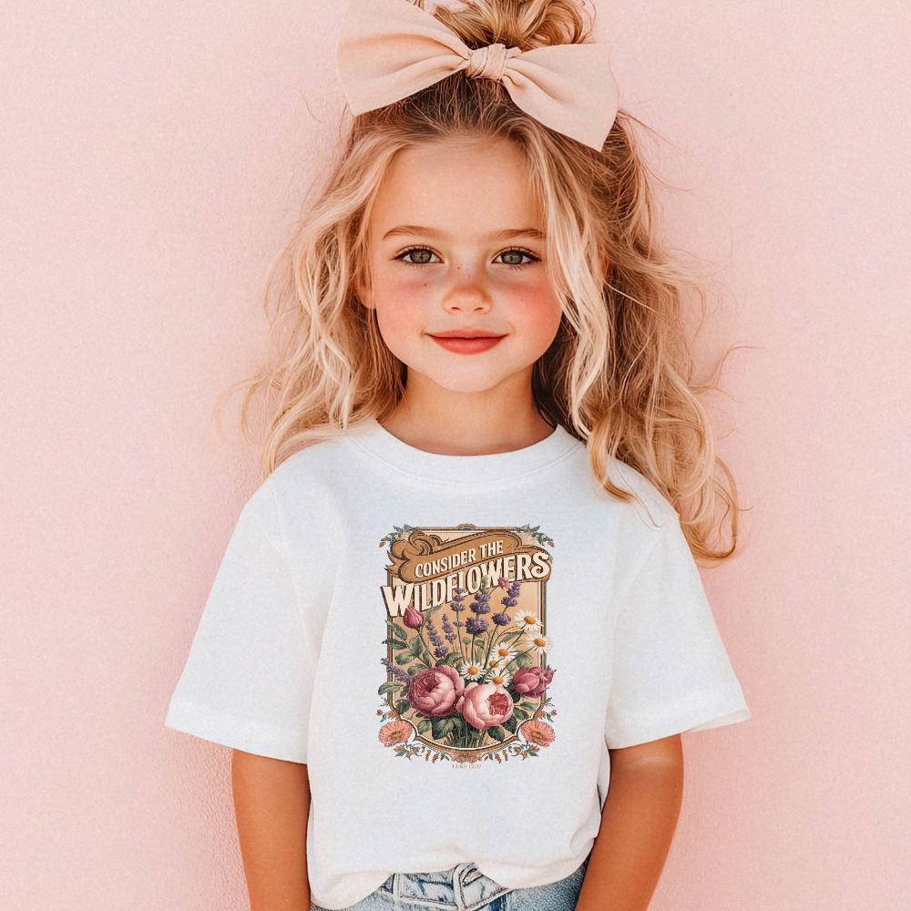 Consider The Wildflowers Spring Toddler Graphic Tee