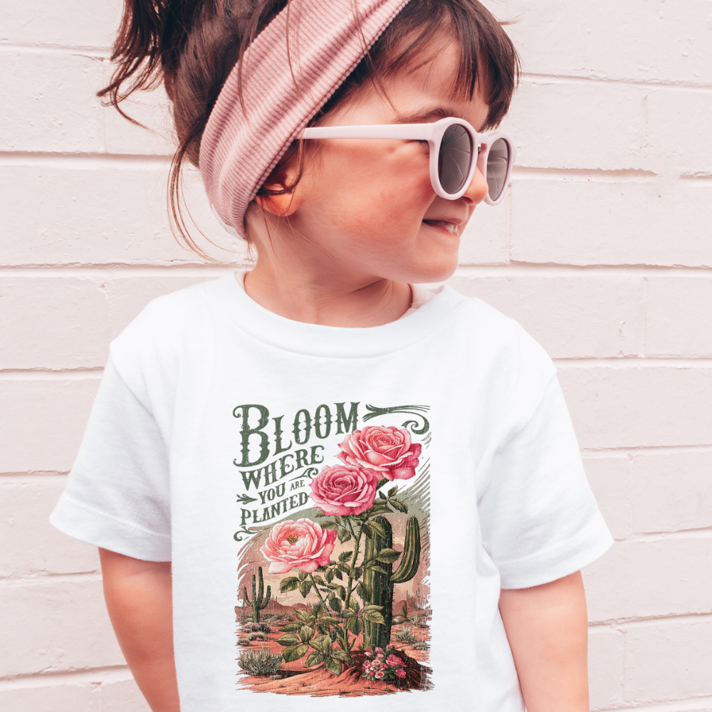 Bloom Where You Are Planted Spring Toddler Graphic Tee