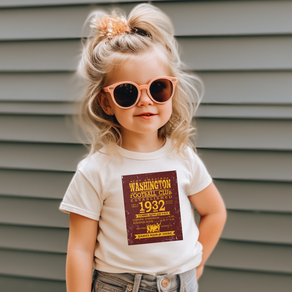 Washington Football Club Ticket Toddler Graphic Tee