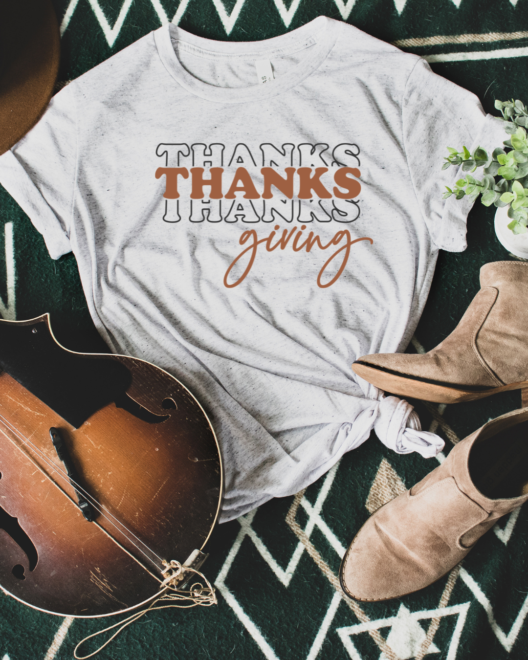 Thanks Thanks Thanks Giving Adult Tee