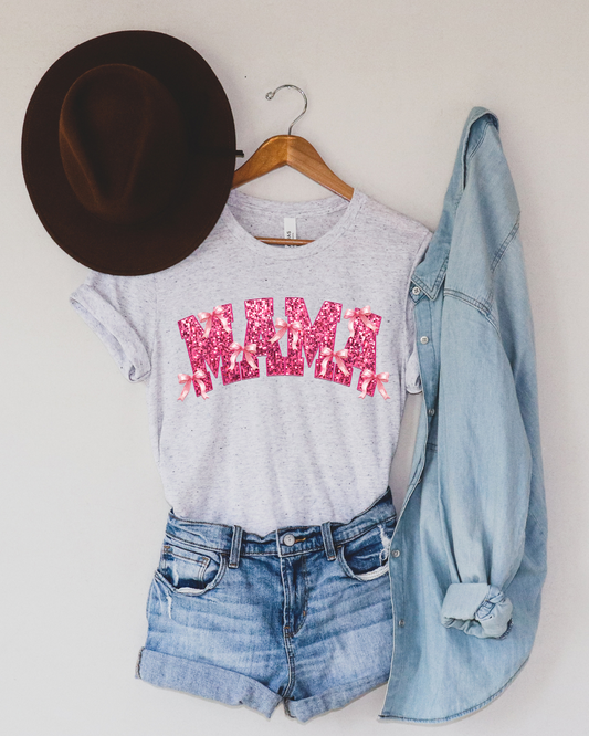 Retro Coquette Mama Mom Adult Tee