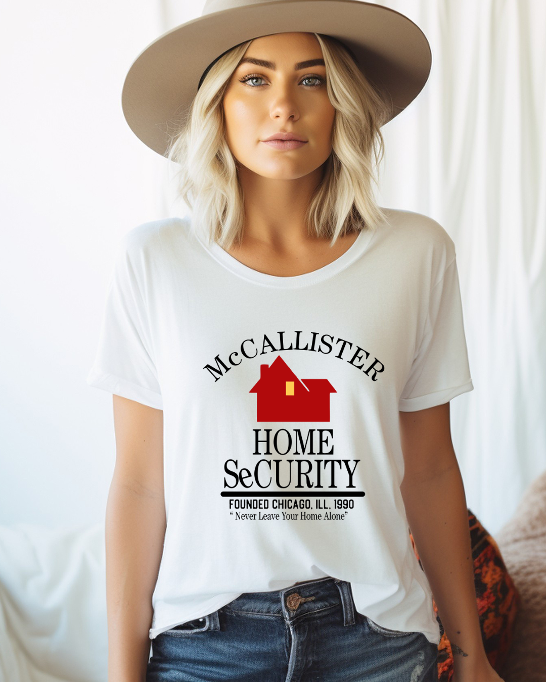 Home Alone- McCallister Home Security Christmas Adult Tee