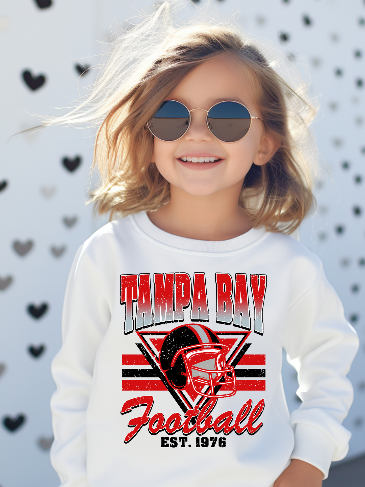 Vintage Tampa Bay Football Youth Graphic Sweatshirt