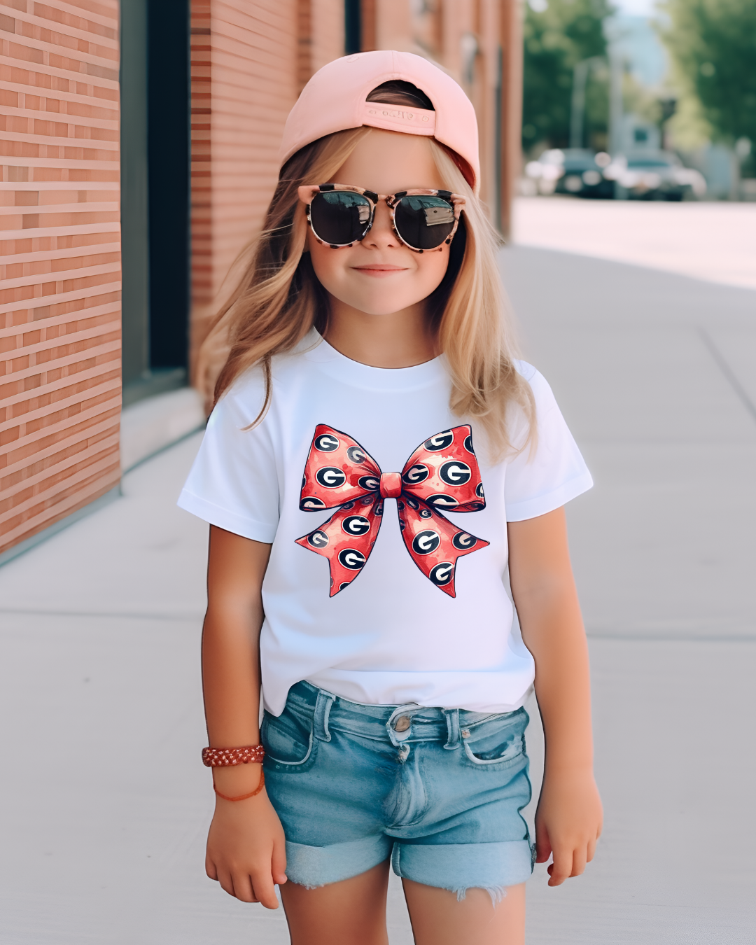 UGA Bow Georgia Youth Graphic Tee