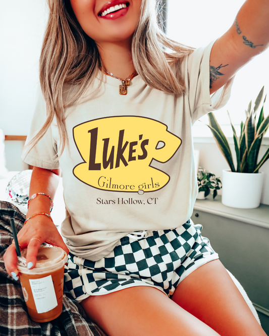 Luke's Diner Gilmore Girl Adult Tee