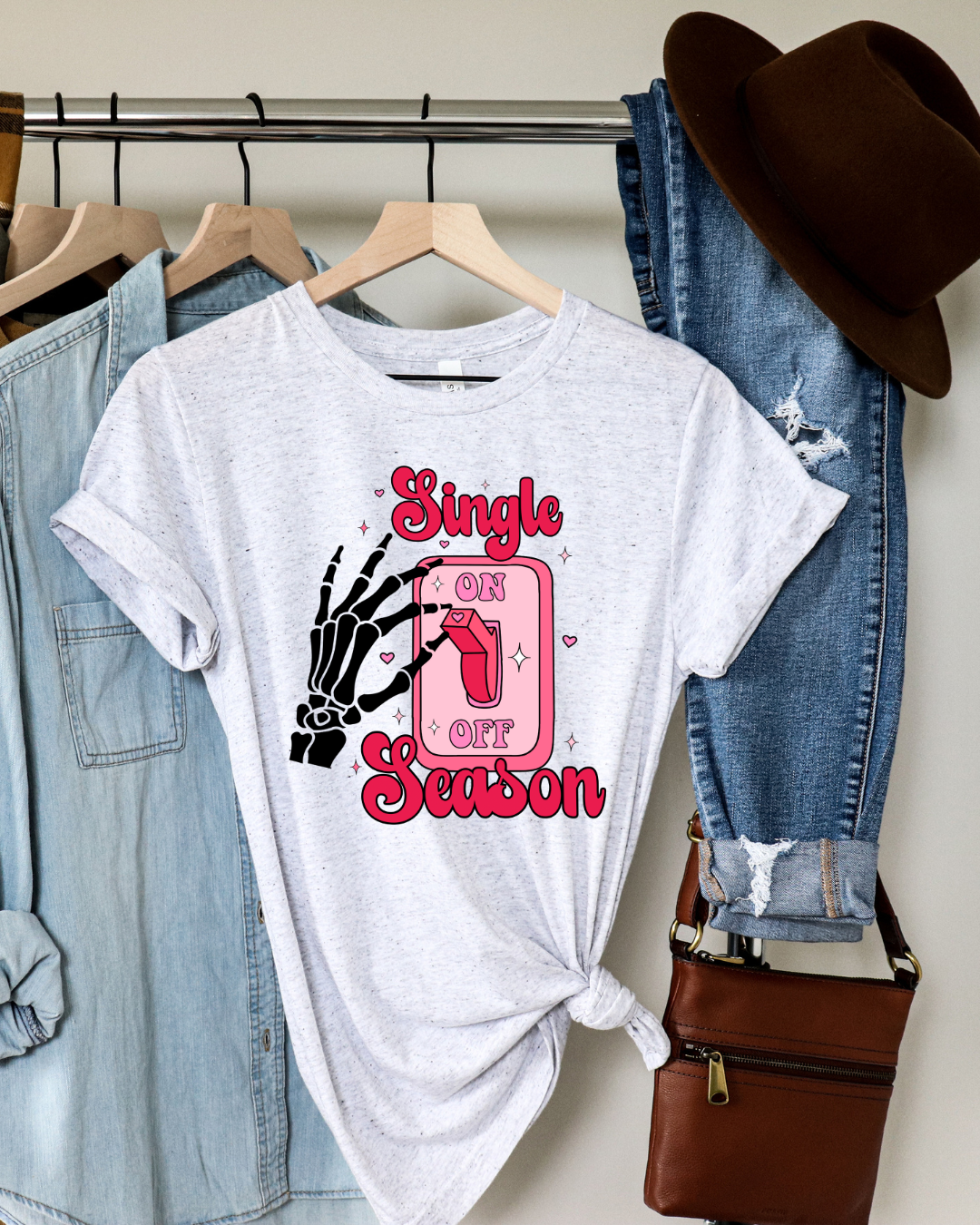 Single Season ON Valentines Adult Tee