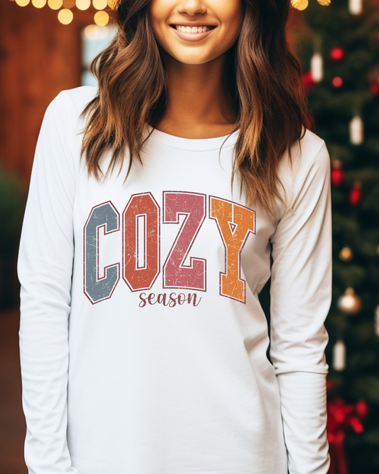 Cozy Holiday Adult Long Sleeve Tee