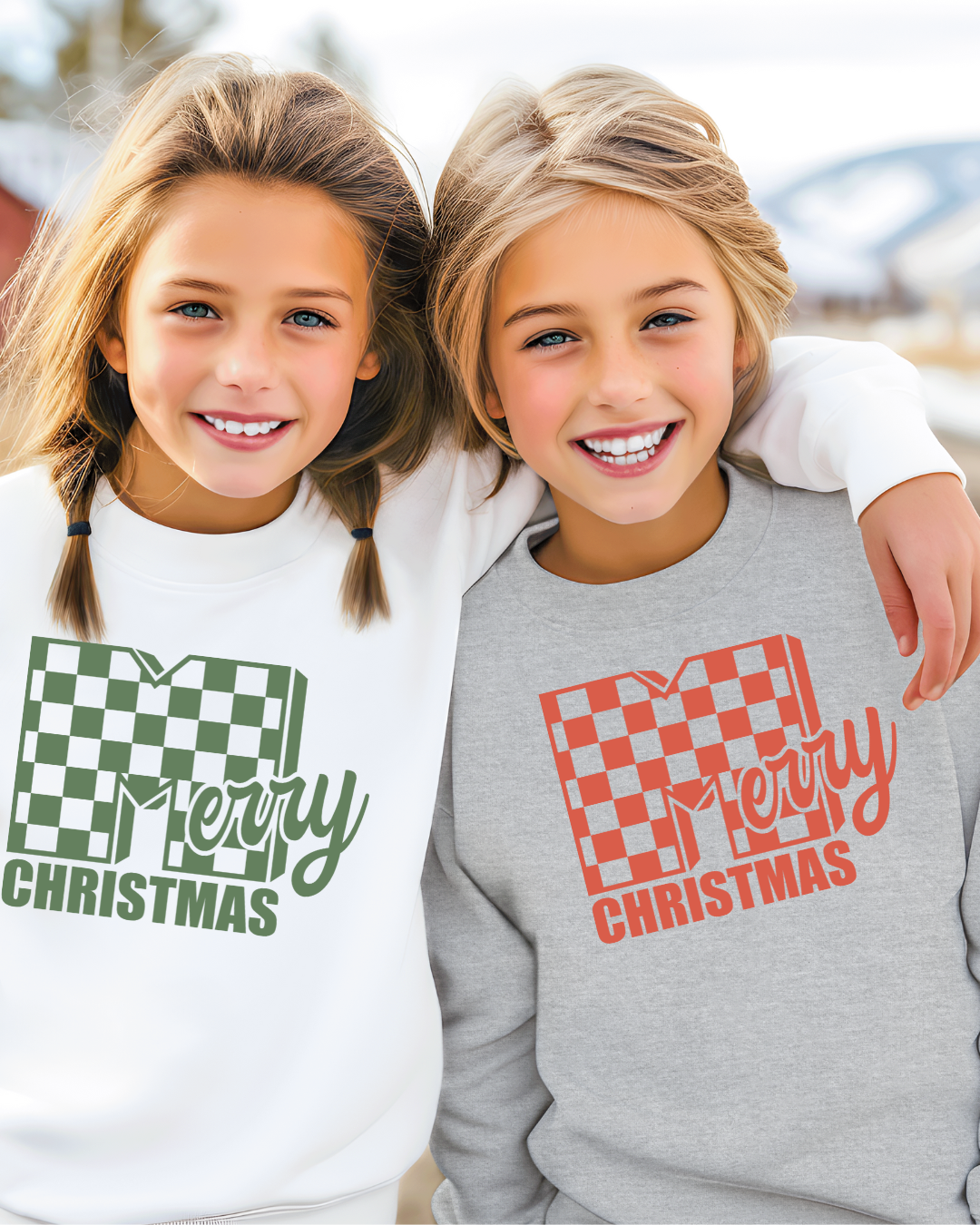 MTV Merry Christmas (Green) Youth Crewneck Pullover
