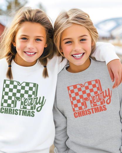 MTV Merry Christmas (Green) Youth Crewneck Pullover