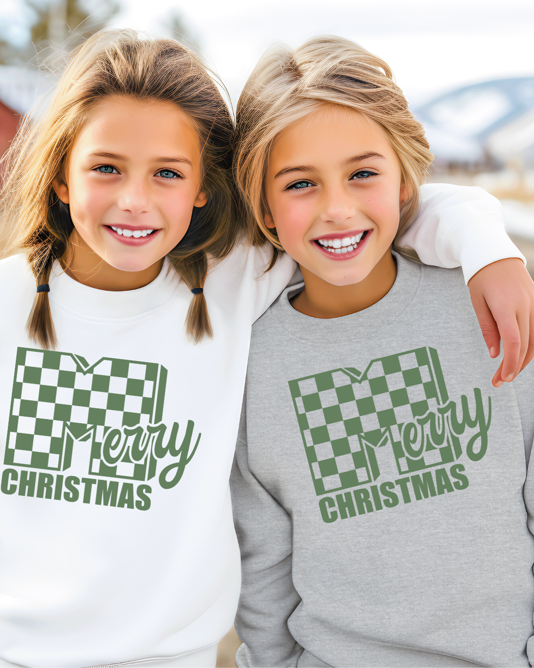 MTV Merry Christmas (Green) Youth Crewneck Pullover