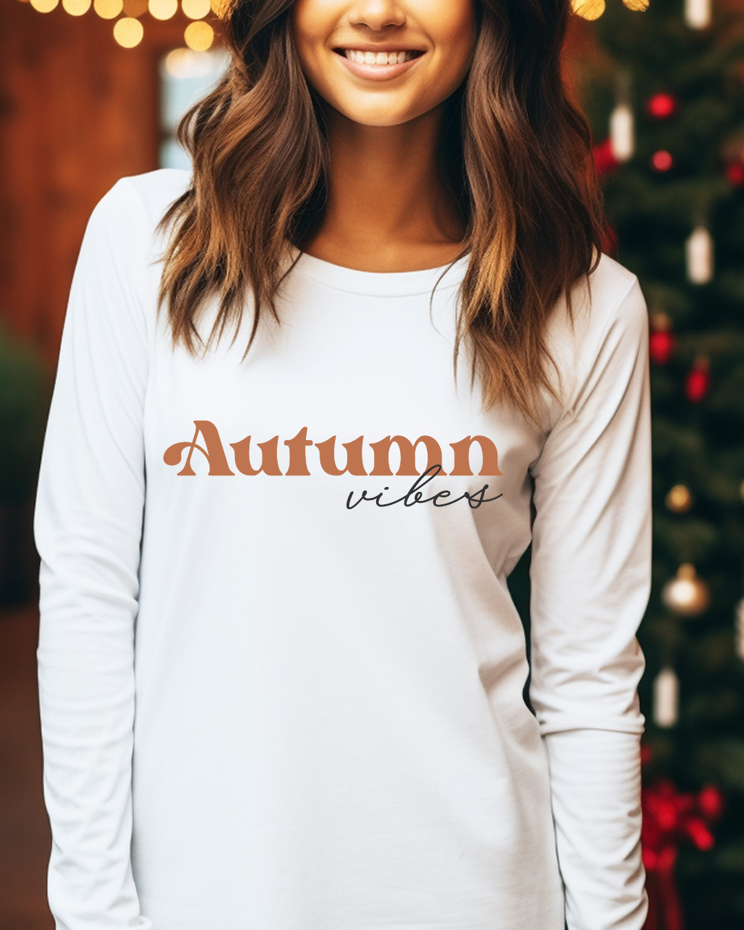 Autumn Vibes Fall Adult Long Sleeve Tee