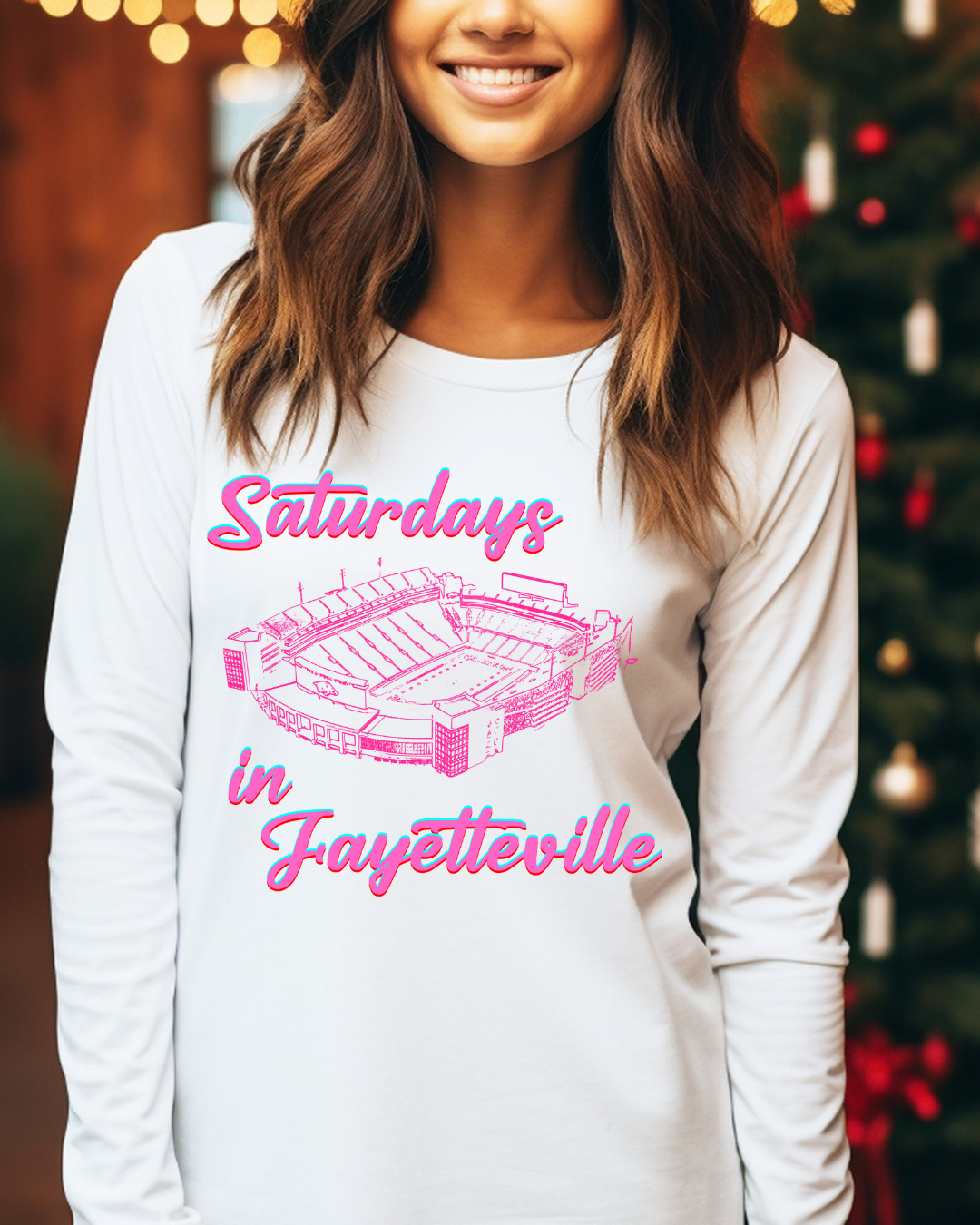 Saturday's in Fayetteville Adult Long Sleeve Tee