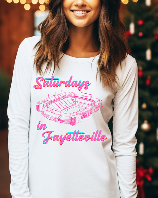 Saturday's in Fayetteville Adult Long Sleeve Tee
