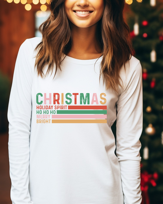 Christmas Energy Meter's Adult Long Sleeve Tee