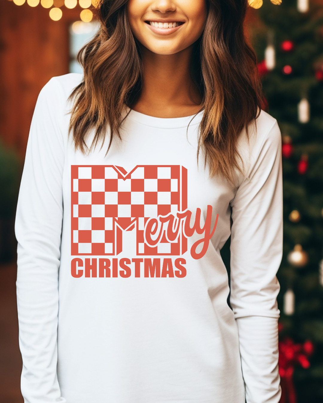 MTV Merry Christmas (Red) Adult Long Sleeve Tee
