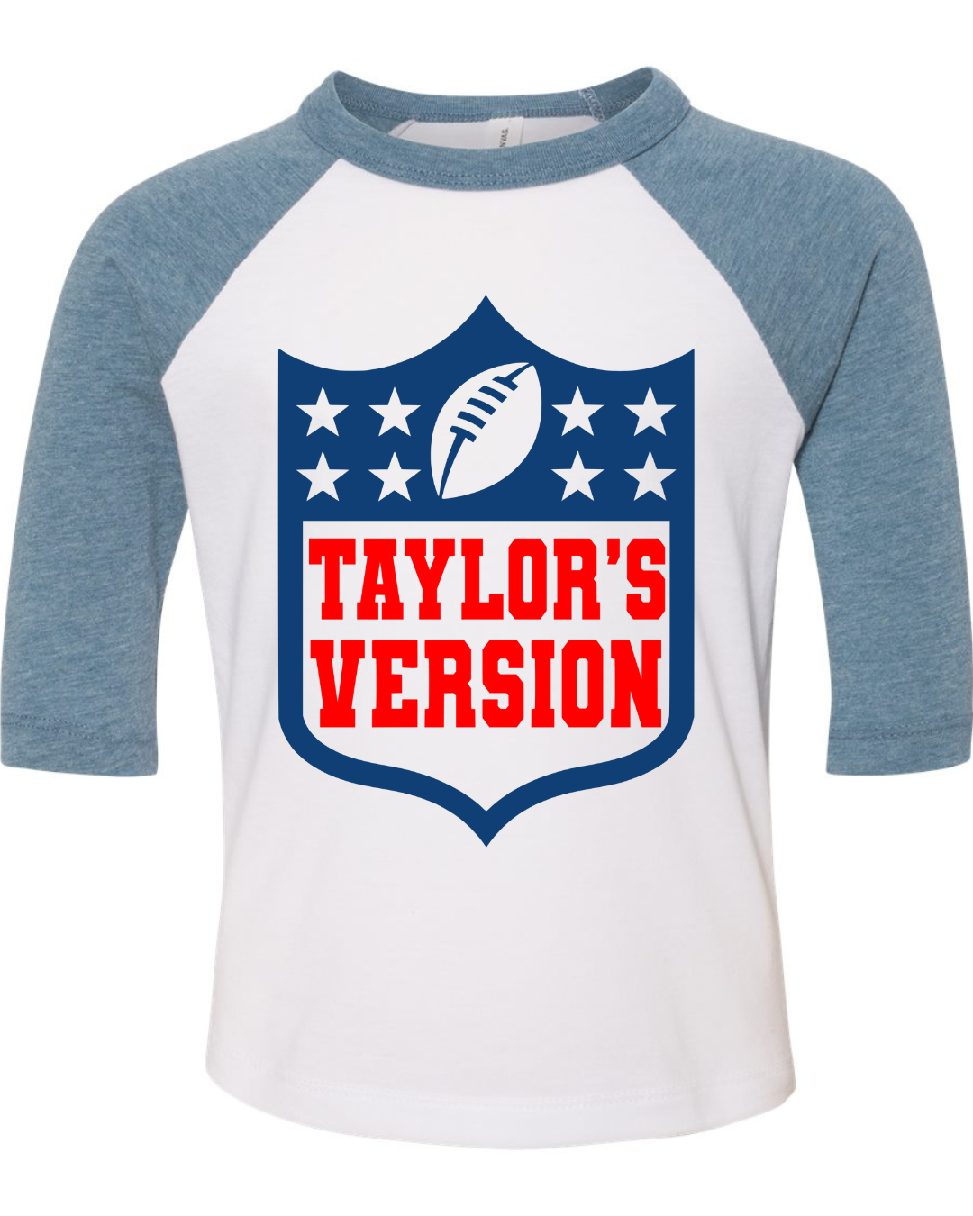 Taylors Version X NFL Basketball Three Quarter Sleeve Toddler Tee