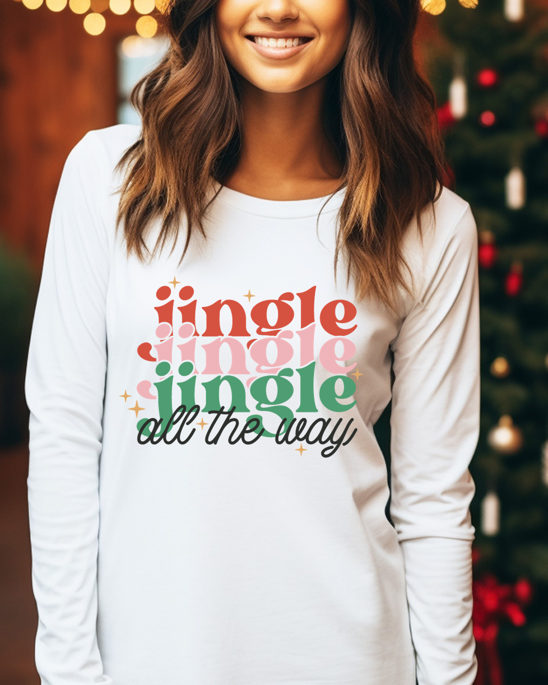 Jingle Jingle Jingle Christmas Adult Long Sleeve Tee