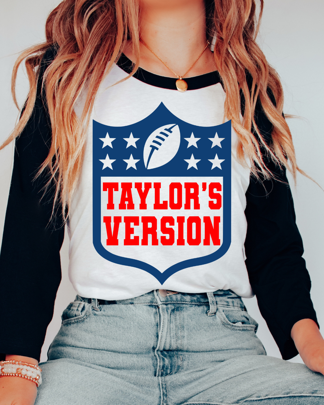 Taylors Version X NFL Basketball Three Quarter Sleeve Toddler Tee