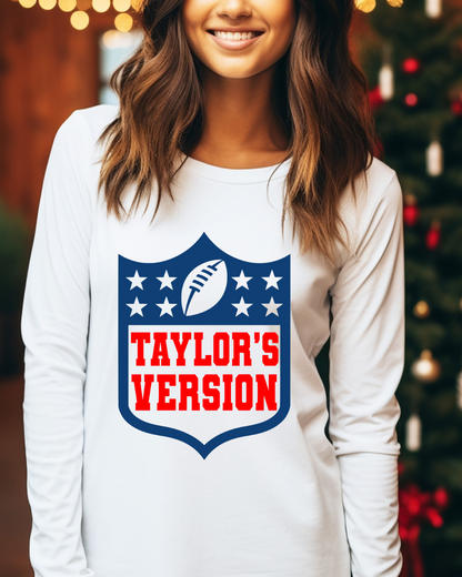 Taylor's Version NFL X Taylor Adult Long Sleeve Tee