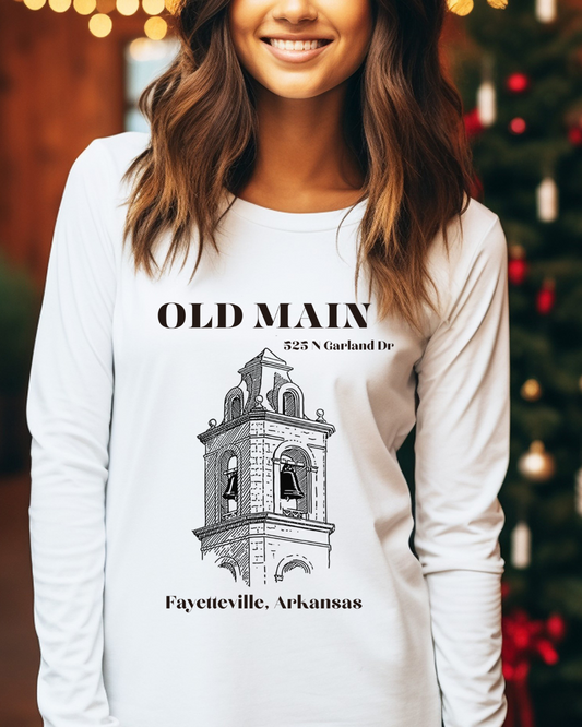 Old Main (Black) Adult Long Sleeve Tee