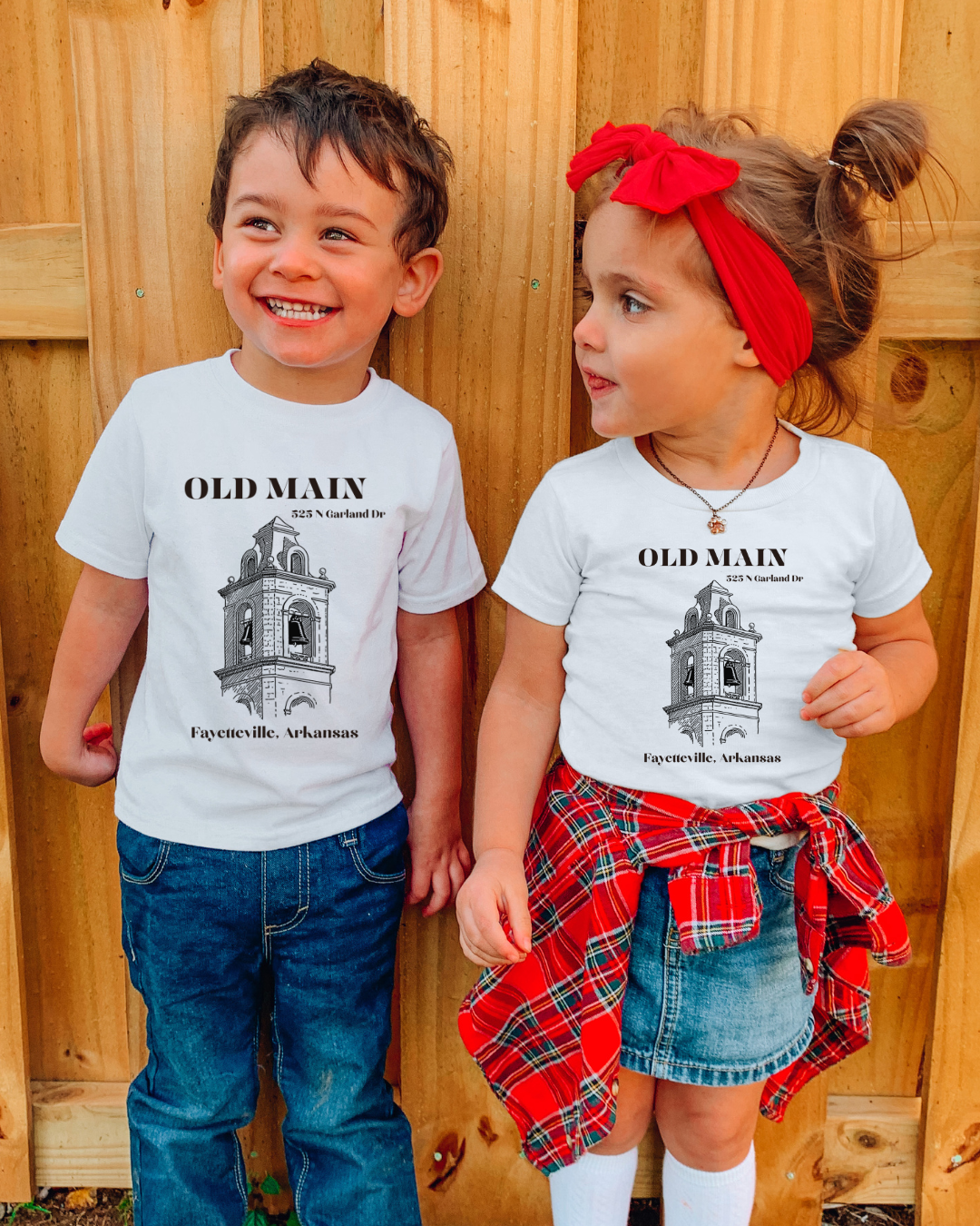 Black Old Main Arkansas Youth Tee