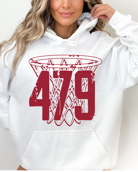 479 Arkansas Basketball Adult Graphic Hoodie