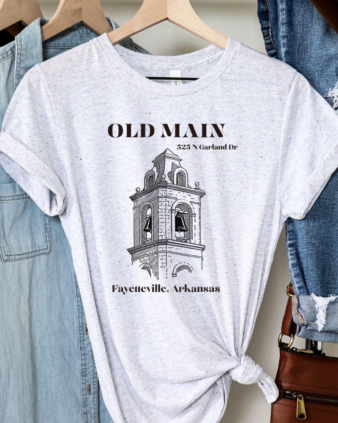 Black Old Main Arkansas Youth Tee