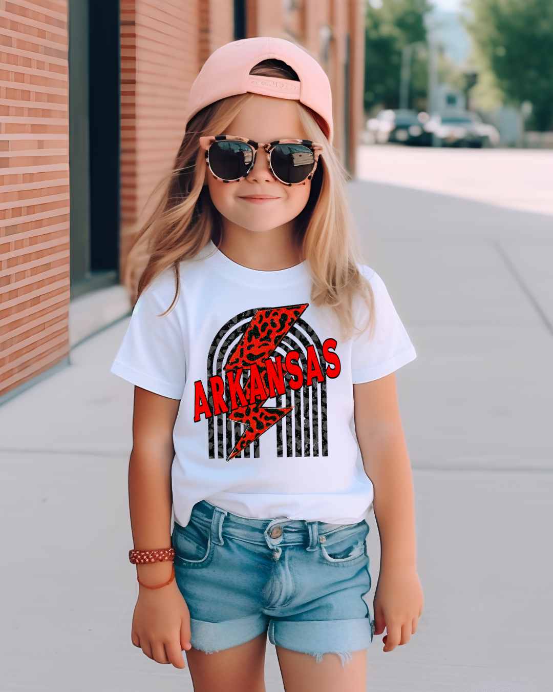 Arkansas Lightning Bolt Youth Tee