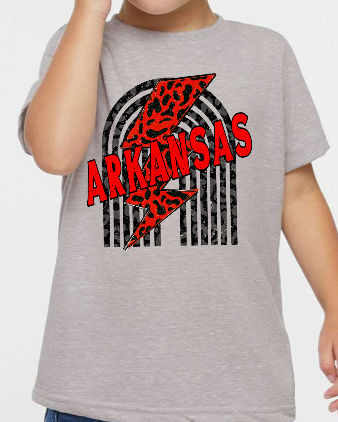Arkansas Lightning Bolt Youth Tee