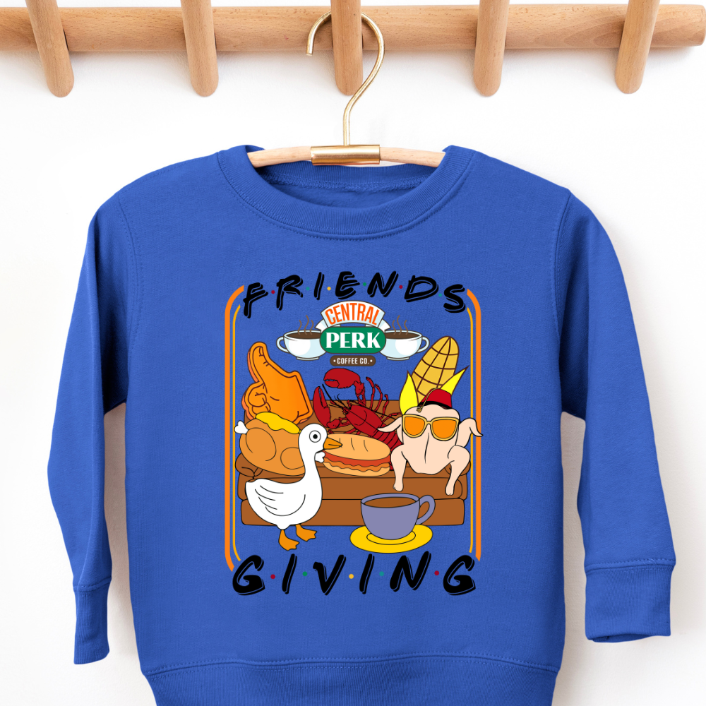 A Very Friends Thanksgiving Toddler Graphic Sweatshirt