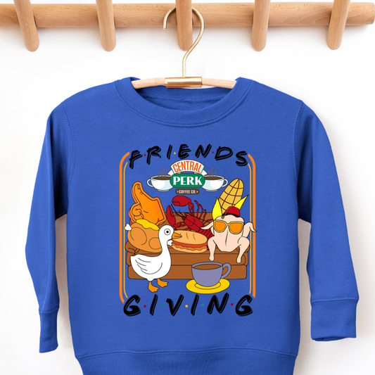 A Very Friends Thanksgiving Toddler Graphic Sweatshirt
