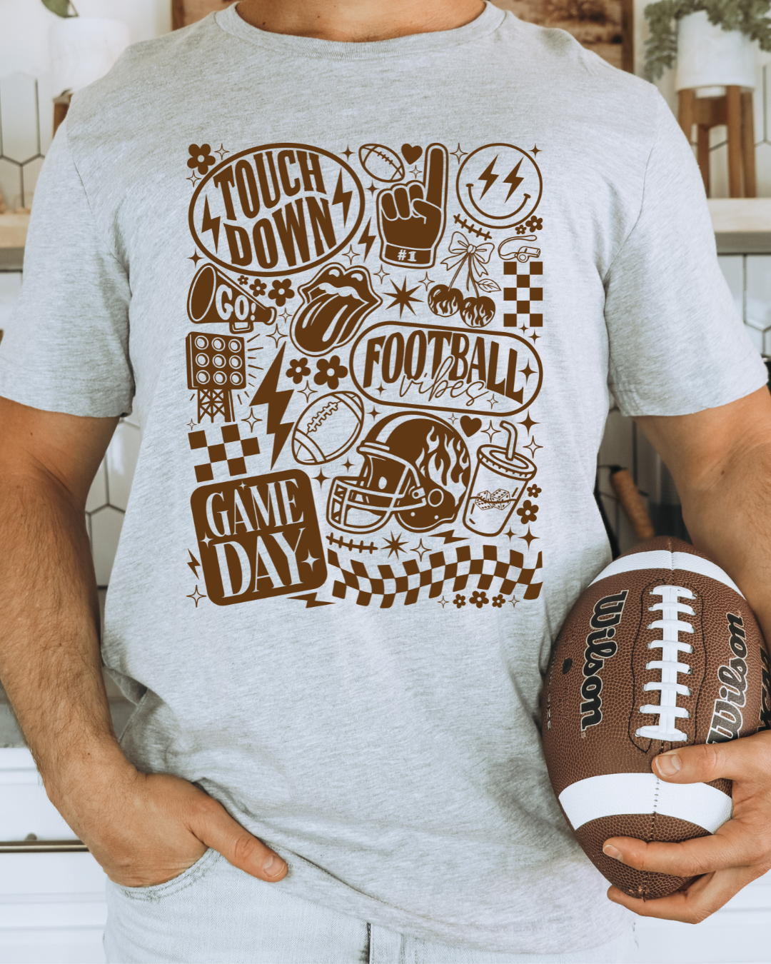Everything Football Vintage Adult Graphic Tee
