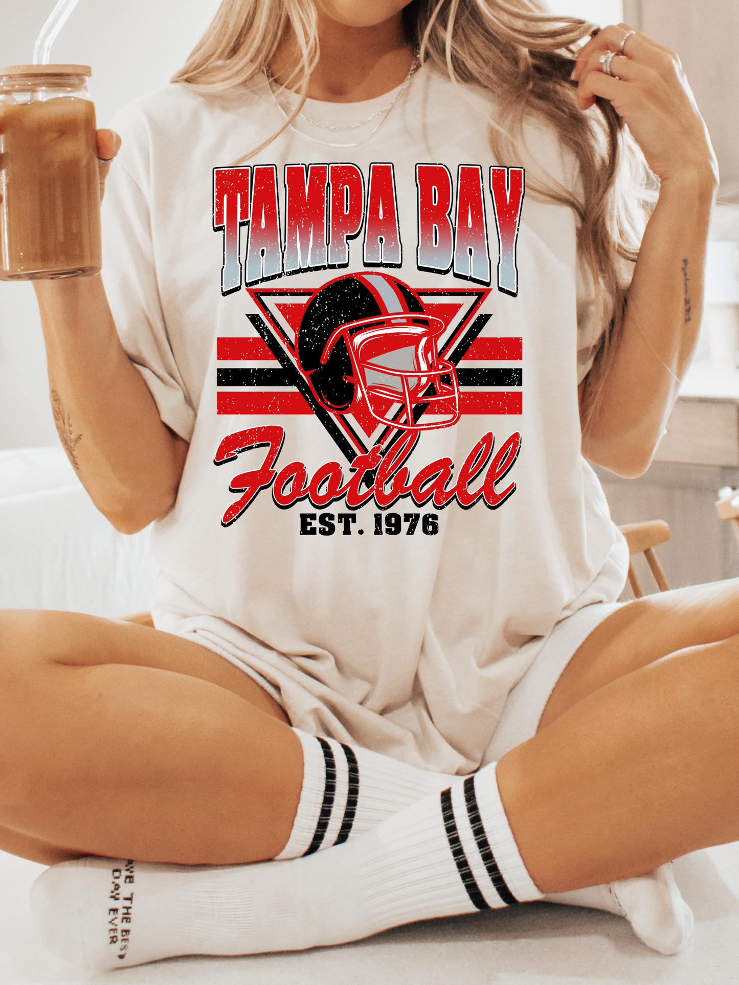 Vintage Tampa Bay Football Adult Graphic Tee
