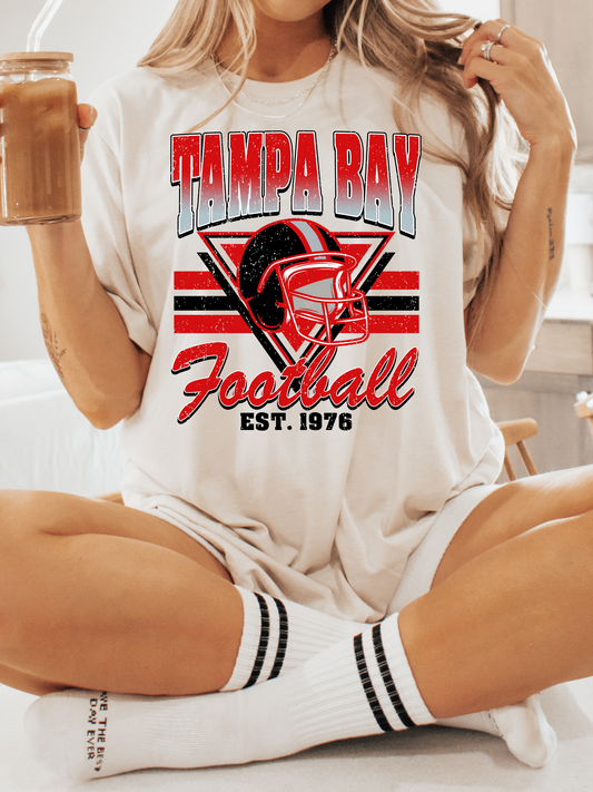 Vintage Tampa Bay Football Adult Graphic Tee