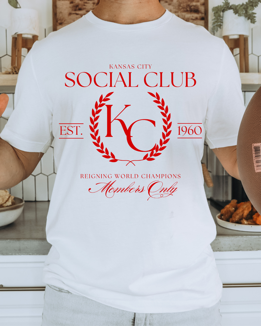 Kansas City Social Club Chiefs Adult Graphic Tee