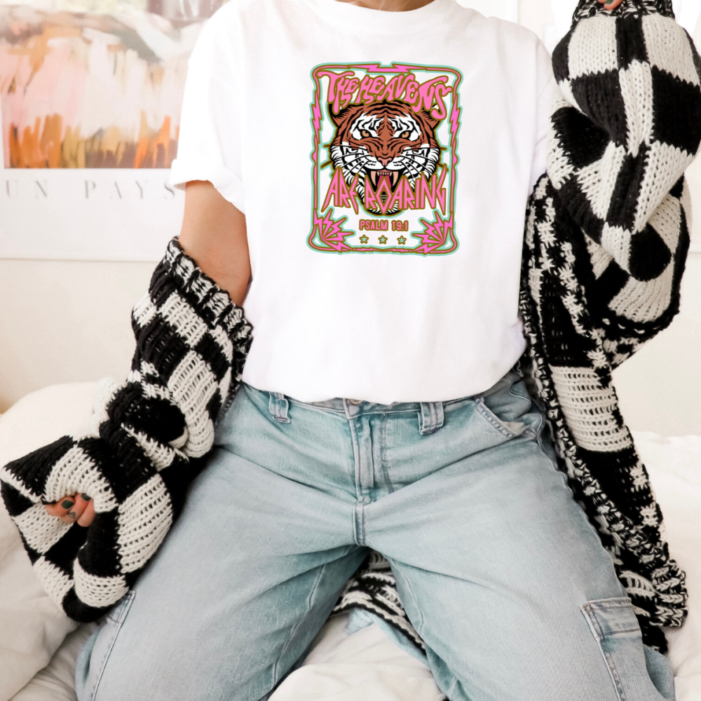 The Heavens Are Roaring Christian Adult Graphic Tee